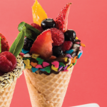 Postres para niños sin horno: conos de fruta