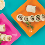 Rollitos de jamón y atún estilo sushi