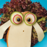 Sándwich decorados para niños: oveja