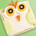 Sándwich de figuras para niños: gallina