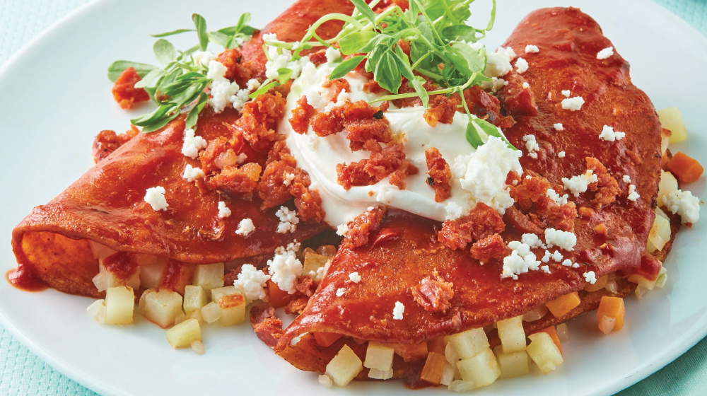 Enchiladas Potosinas Para Una Deliciosa Comida Familiar Cocina Facil