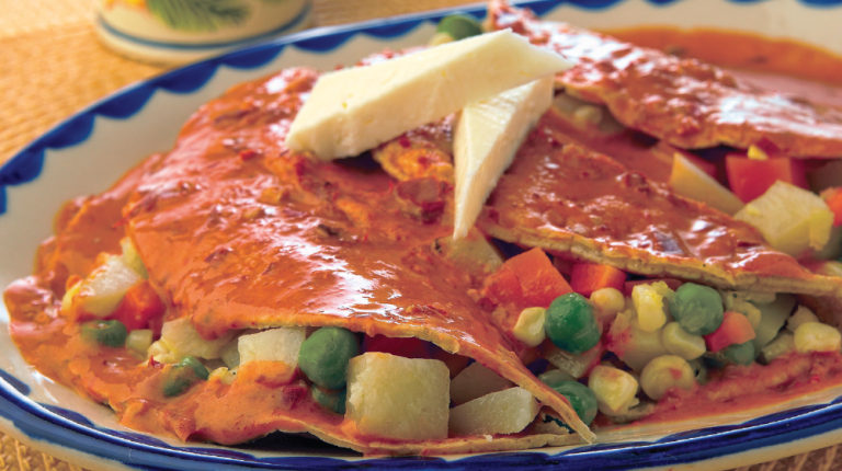 Enchiladas Rojas Con Verduras Sabor Mexicano Y Saludable 0651