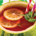 Sandía refrescante con menta y limón