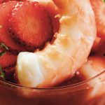coctel de camarón con fresa