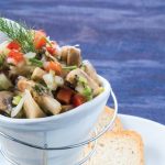 Ceviche de champiñones vegano