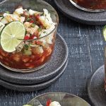 ceviche vegetariano de coliflor