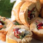 Pechugas de pollo rellenas de requesón y arándanos