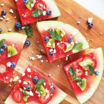 mini pizza de sandia