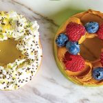 snack de manzana con toppings