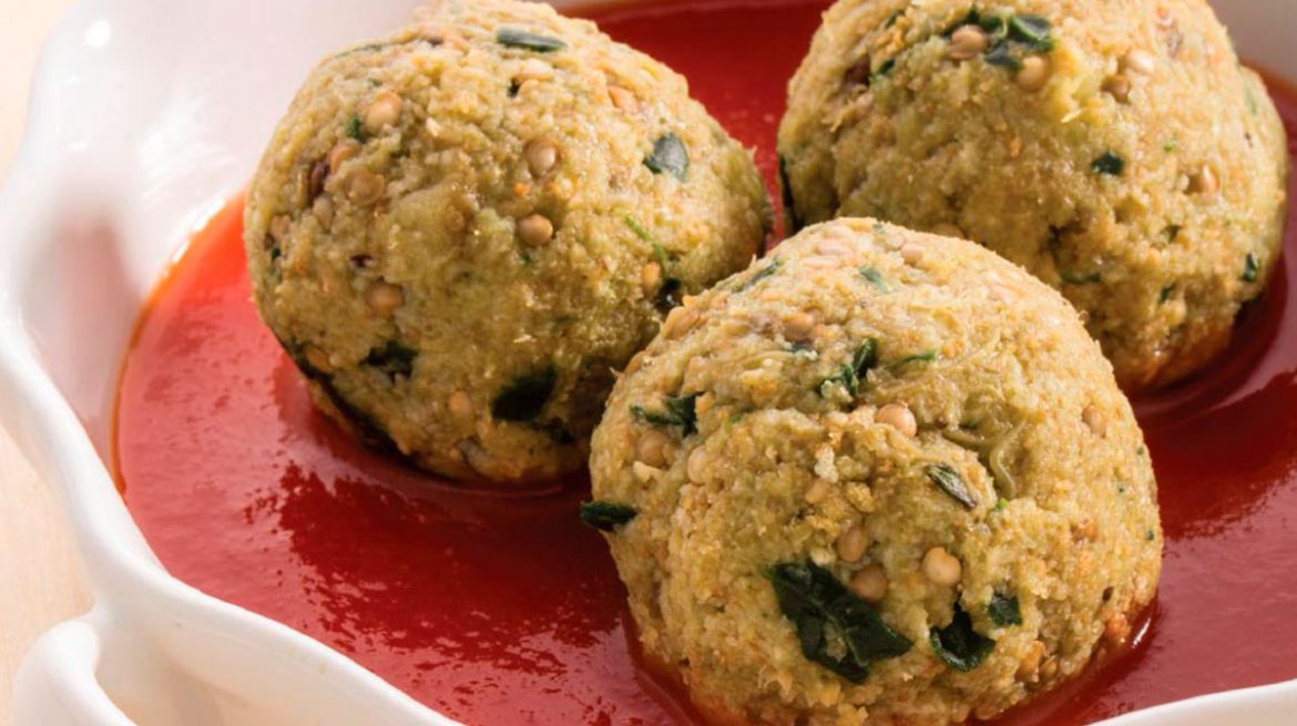Albóndigas vegetarianas de berenjena
