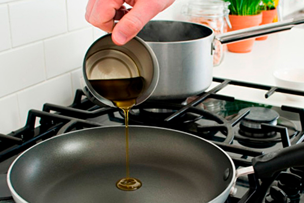 Calentar el aceite