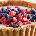 pay frío de yogur con frutos rojos
