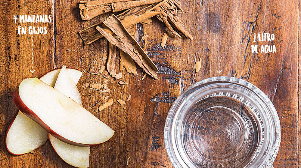ingredientes de te de manzana y canela