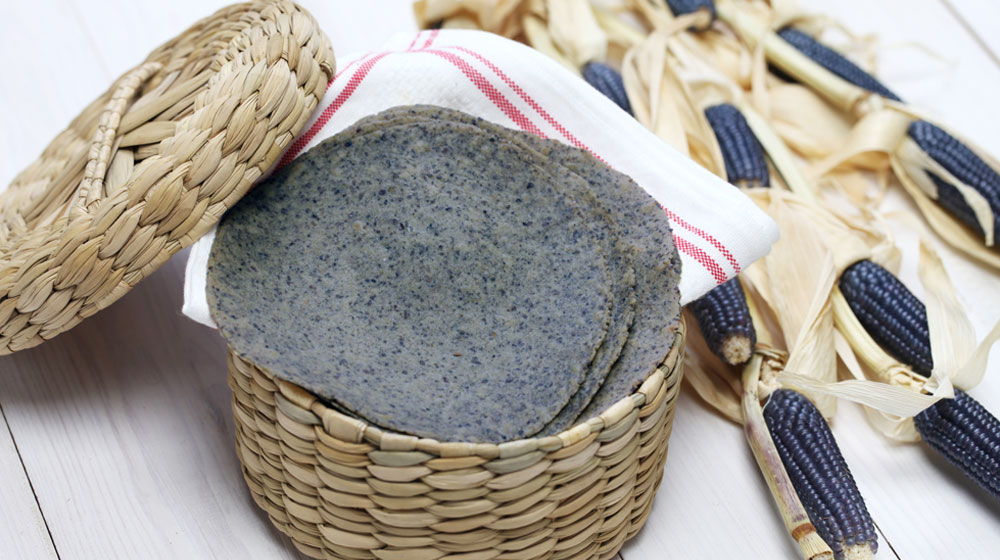 tortillas azules