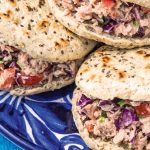 arepas de chía con atún