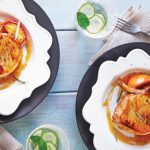 chuleta de cerdo en salsa de manzana