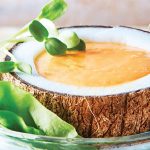 crema de camote con coco