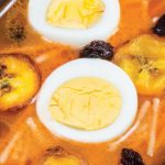 sopa de fideos con huevo
