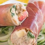 rollitos de jamón serrano rellenos de atún