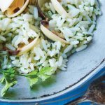 arroz blanco con almeja y perejil