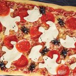pizza pepperoni con fantasmas