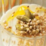 postre de panna cotta con miel