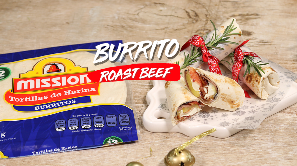 Burrito roast beef navideño + ingrediente secreto Recetas de Comida