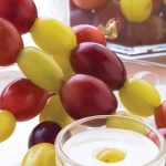 brochetinas de uvas