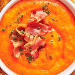 dip de pimiento morron asado con tocini