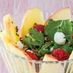ensalada de manzana receta con arúgula y frambuesa
