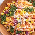 pasta con salsa de pimiento morrón