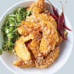 alitas de pollo al jengibre