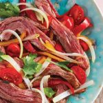 fajitas de carne arrachera con verdura