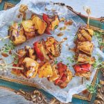 receta de las brochetas de lomo al curry