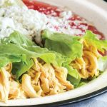 receta de rollos de carne de pollo con lechuga