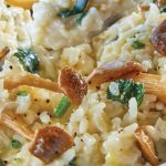 Spinazie en champignon risotto recept