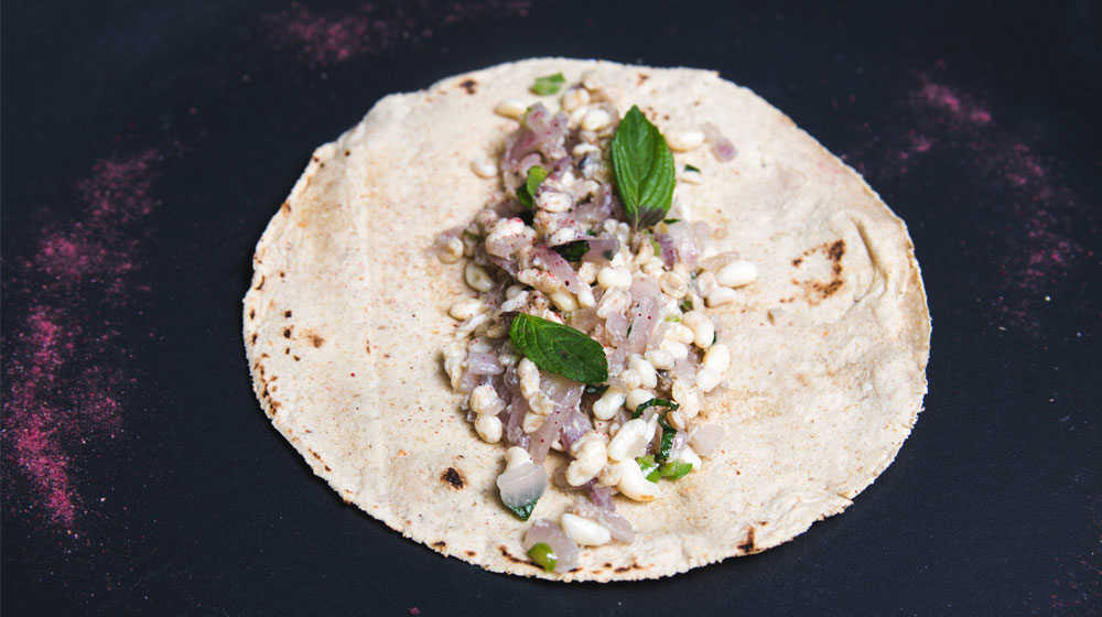 taco de escamoles