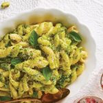 pasta al pesto de pistache