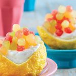 receta de limones rellenos de yogur