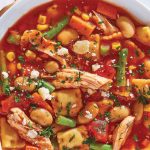 sopa minestrone receta con alubias