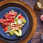 ensalada de sashimi de atun
