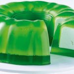 gelatina rellena sabor pistache