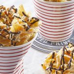 Enjambre de papas con chocolate: postres fáciles para niños sin fuego