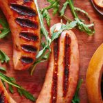 Salchicha argentina con ensalada de arúgula