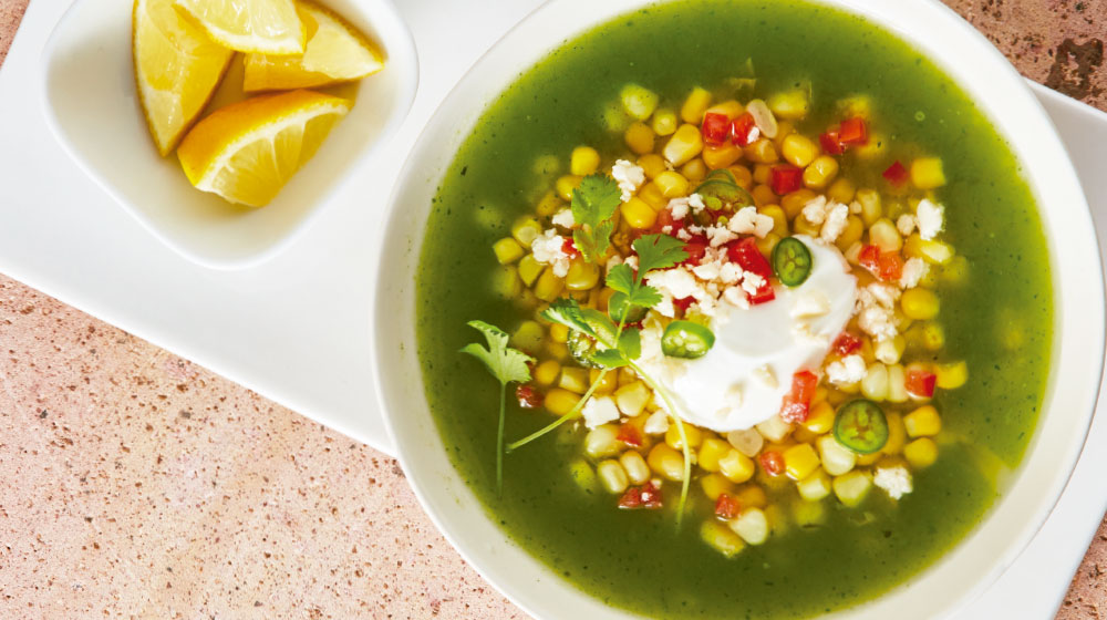Sopa verde con elote: receta fácil y deliciosa