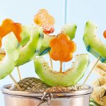 Brochetas de verduras para niños