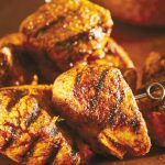 Brochetas de pollo receta estilo tandoori