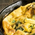 Frittata de espinaca, huevo y calabaza