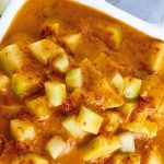 Chile de arbol salsa con pepino y jugo de limon