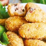 Croquetas de jamon serrano con hongos
